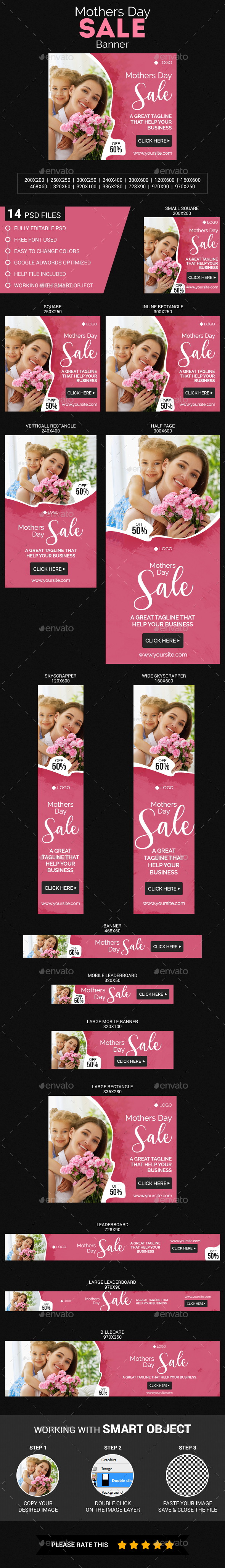 Mothers Day Sale - Banners & Ads Web Elements