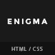 Enigma | Creative Responsive Minimal HTML Template - ThemeForest Item for Sale