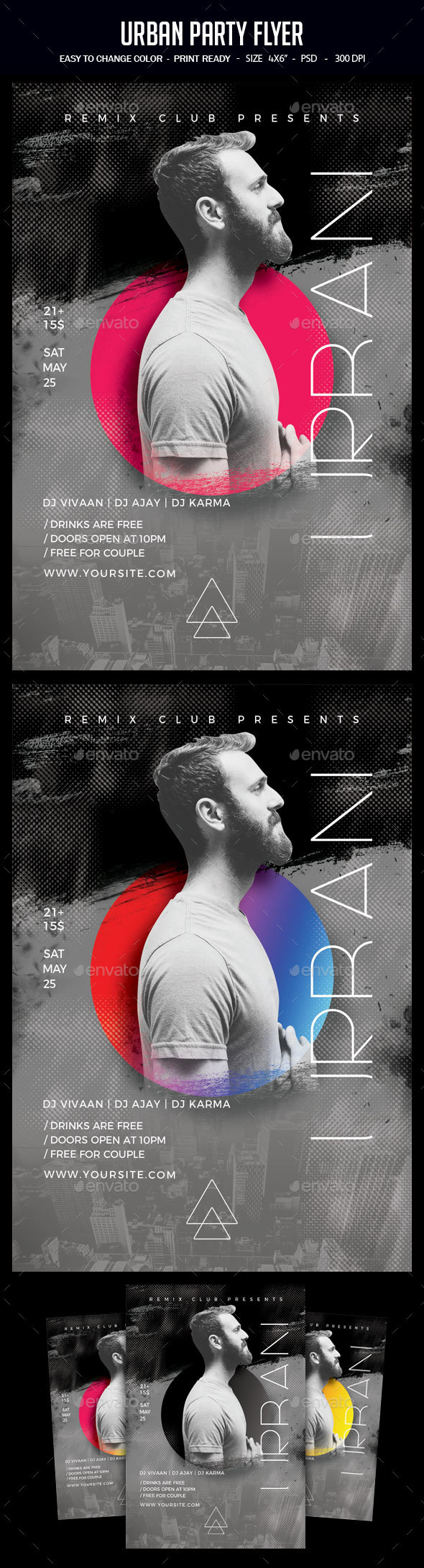 Urban Party Flyer - Clubs & Parties Events