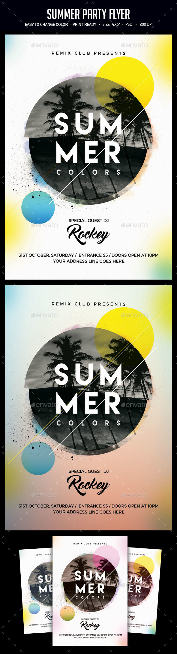 Summer Party Flyer - Clubs & Parties Events