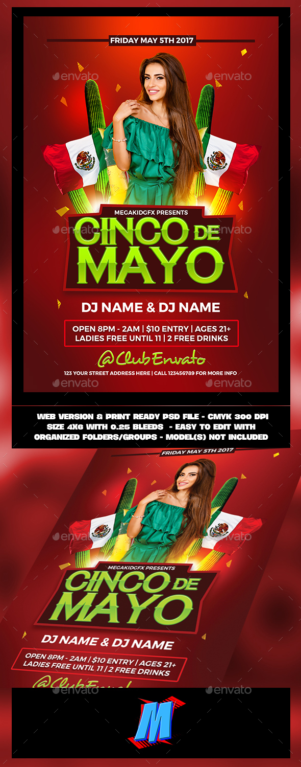 Cinco De Mayo Flyer Template - Clubs & Parties Events