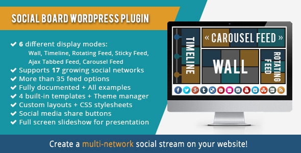 WordPress Social Board - CodeCanyon Item for Sale