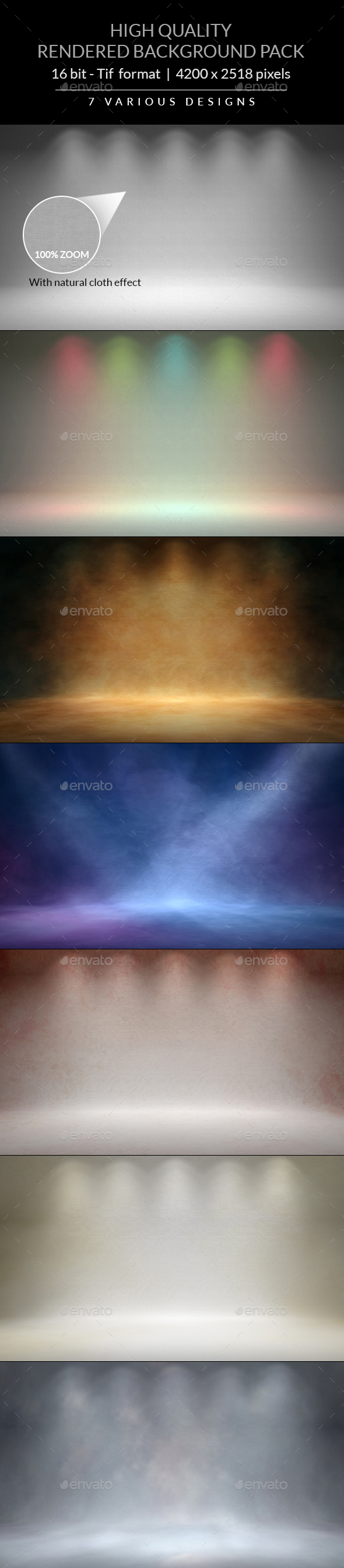 Studio Backgrounds - 3D Backgrounds
