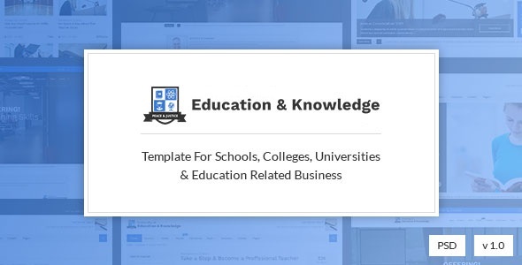 Education and Knowledge - University, College and School Education - Corporate PSD Templates