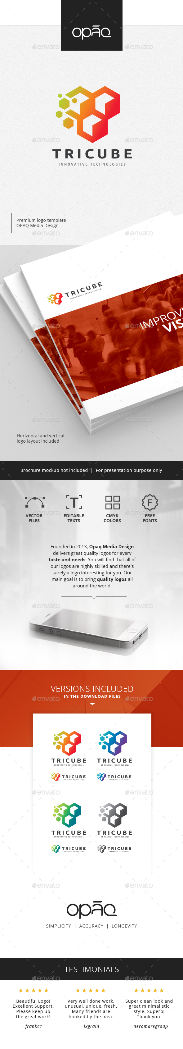 Abstract Data Cubes Logo - Abstract Logo Templates