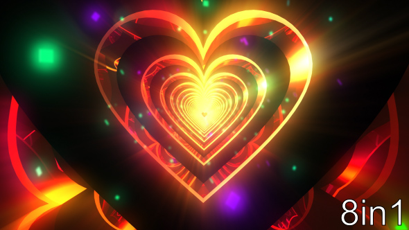 Heart VJ Loops Backgrounds