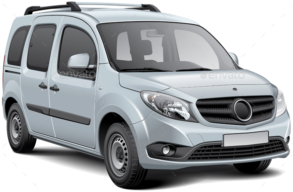 White Multi-purpose Vehicle - Vectors