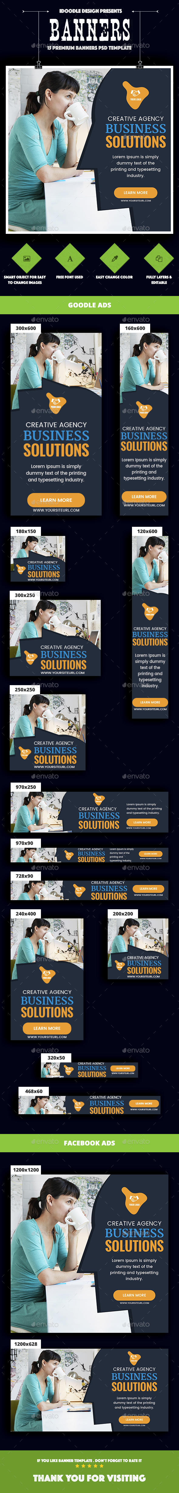 Multipurpose, Business, Corporate Banners Ads - Banners & Ads Web Elements