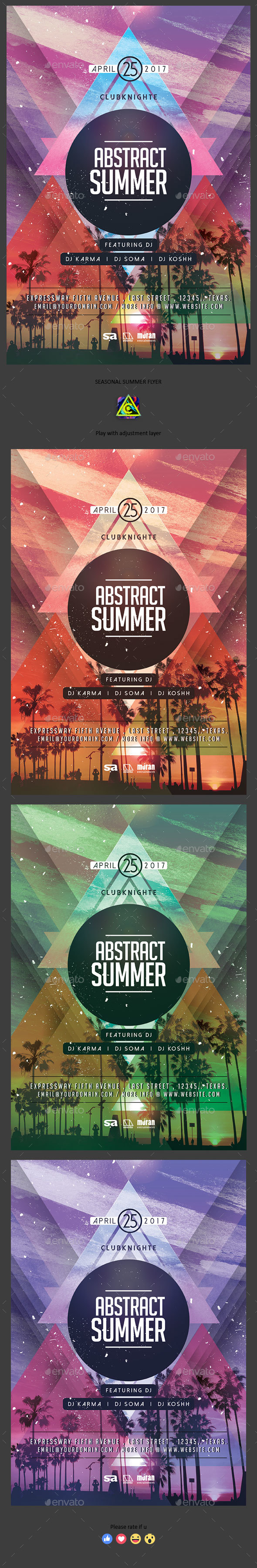 Abstract Summer Party - Clubs & Parties Events