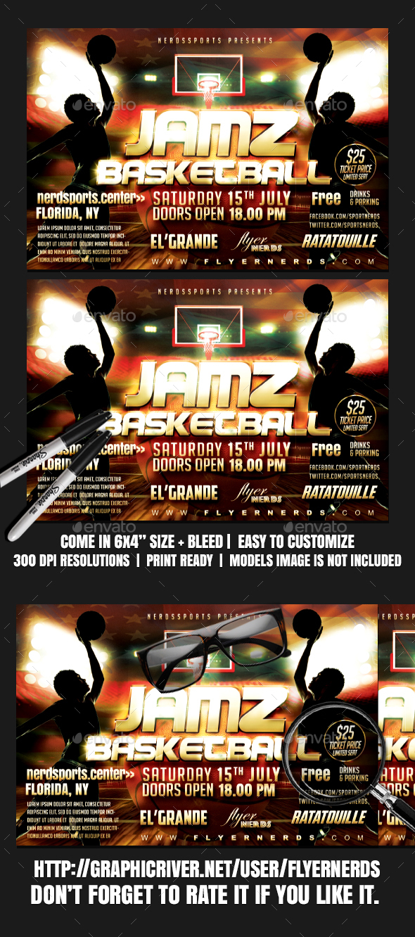 Jamz Basketball Sports Flyer - Sports Events