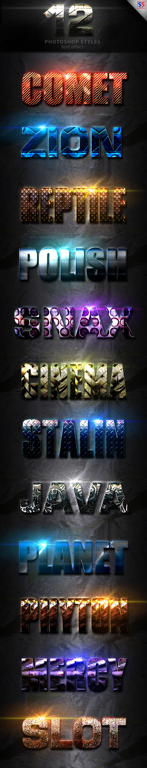 Light Photoshop Text Effect Vol 1 - Text Effects Styles