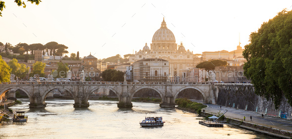 Saint Peters Basilica - Vatican - Rome, Italy - Stock Photo - Images