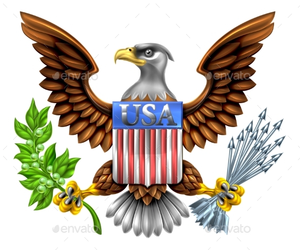 USA Eagle Shield Design - Miscellaneous Vectors