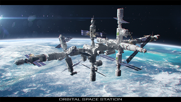 Orbital Space Station - VideoHive 19875190