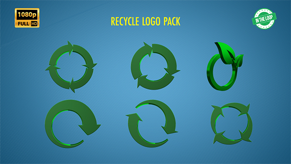 Recycling 3D Logo Pack