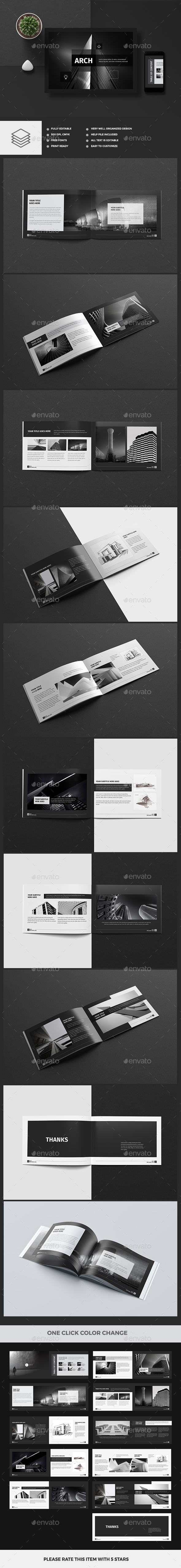 Modern Architecture Brochure 24 Pages A4 & A5 - Brochures Print Templates