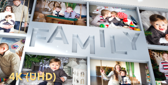 Family Photo Slideshow Video Displays template preview