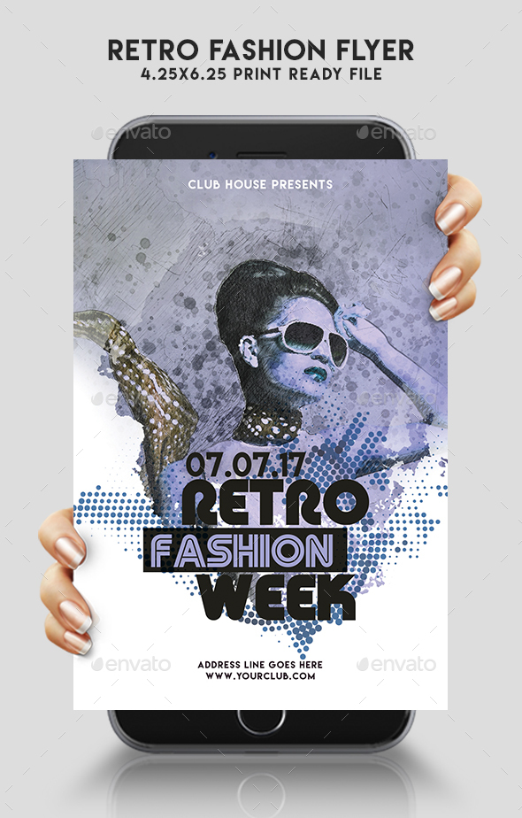 Retro Fashion Flyer - Clubs & Parties Events