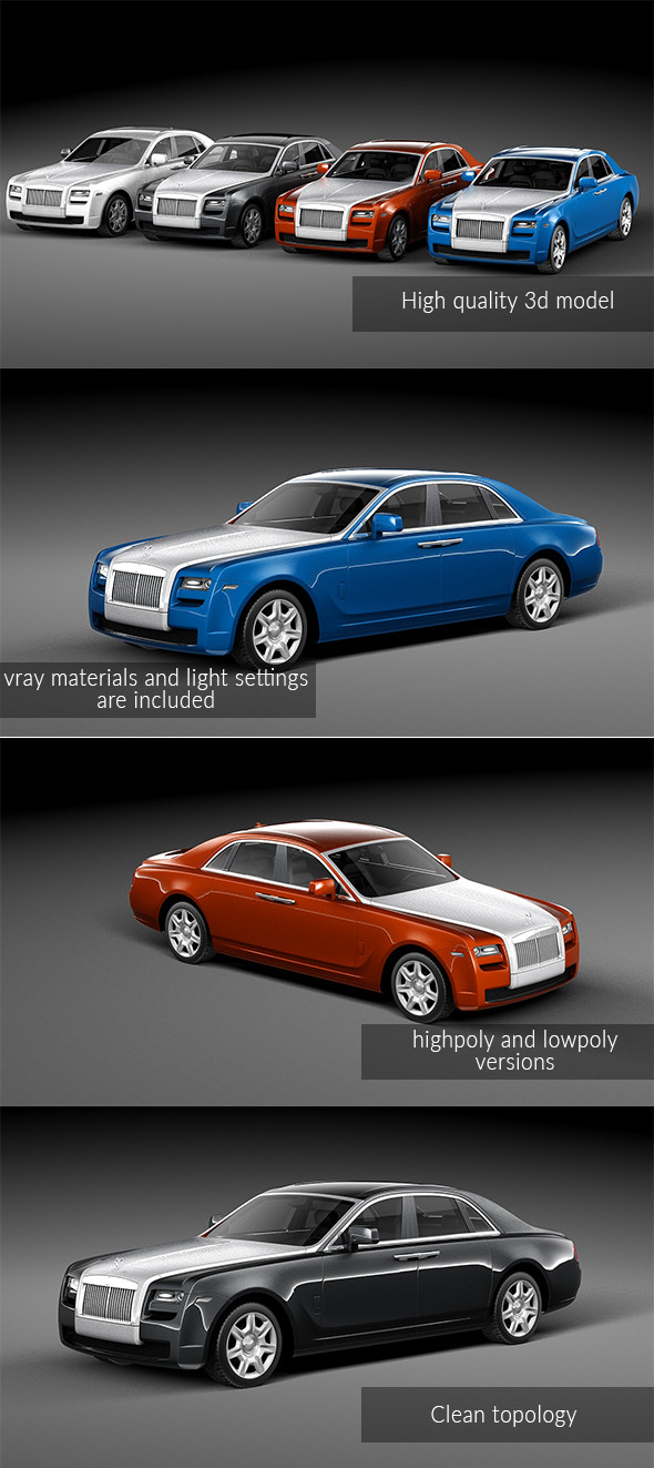 Rolls Royce Ghost 2011 - 3DOcean Item for Sale