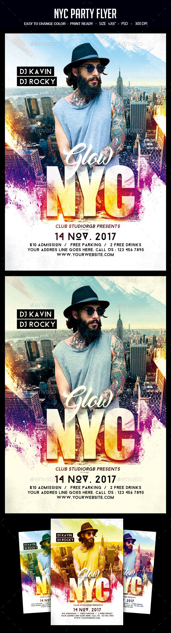 NYC Party Flyer - Clubs & Parties Events