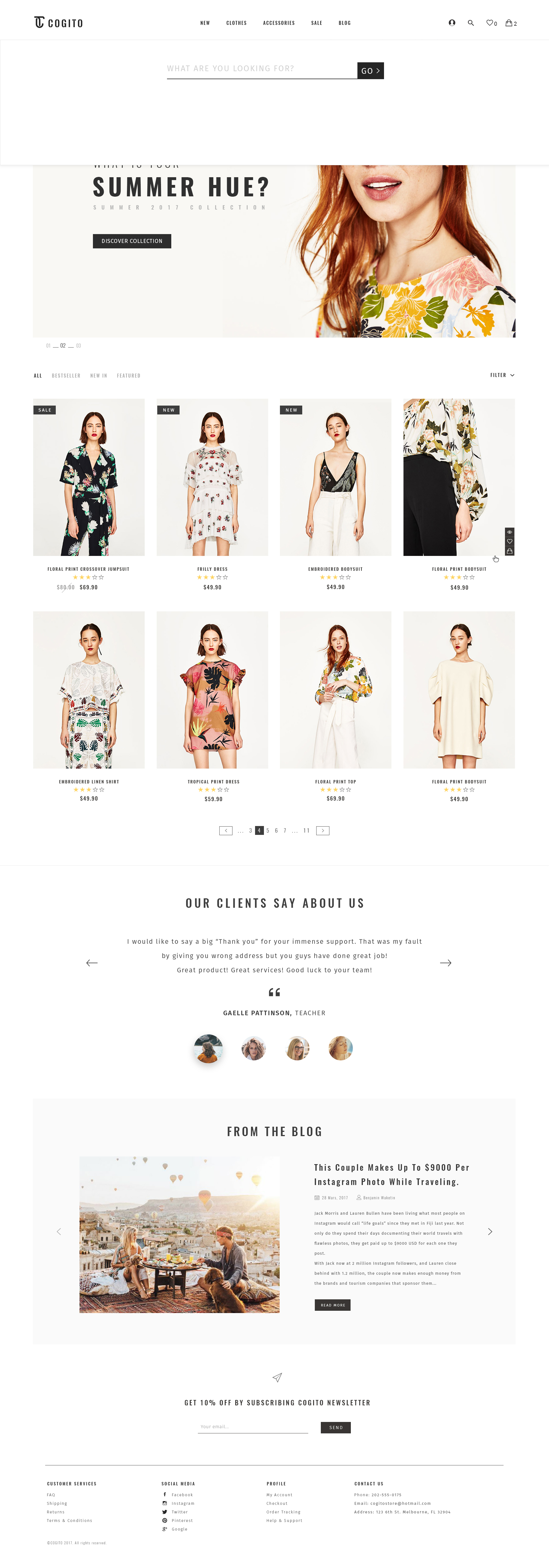 Cogito - PSD Ecommerce Template