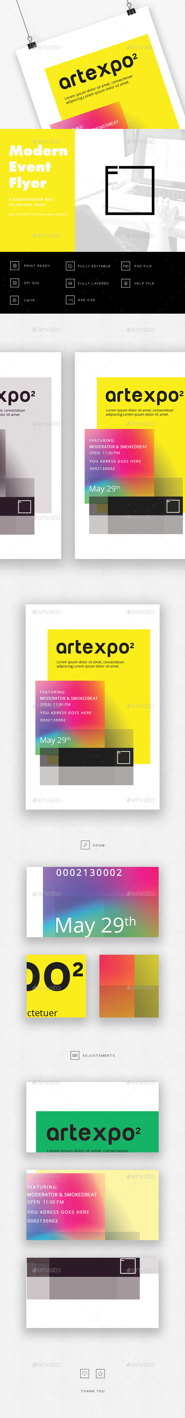 Artexpo Modern Event Flyer - Events Flyers