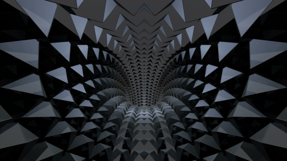 Elegan Triangle Tunnel Background