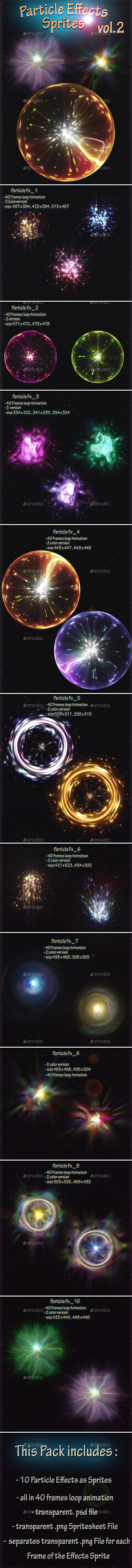 Particle Effects Sprites Vol.2 - Sprites Game Assets