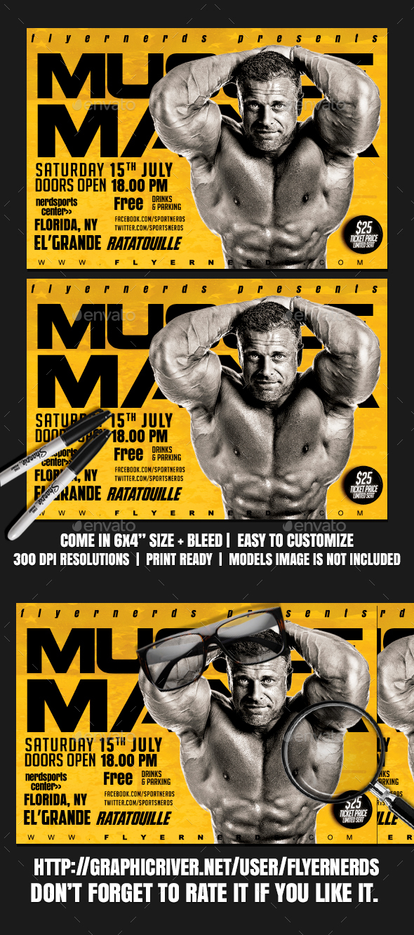 Muscle Mania Sports Flyer - Sports Events