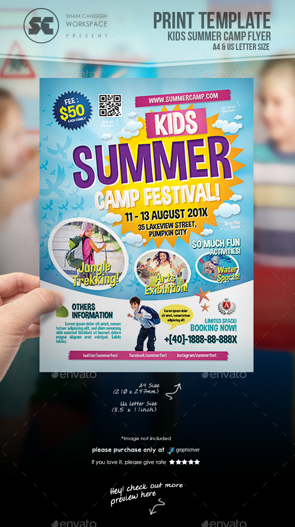 Kids Summer Camp Flyer