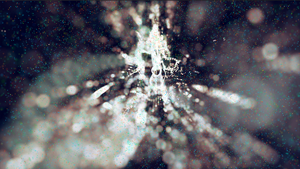 Magic White Particles Background