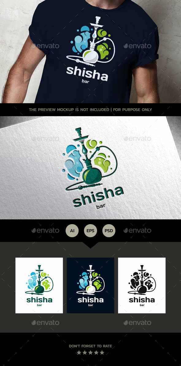 Shisha Bar - Objects Logo Templates