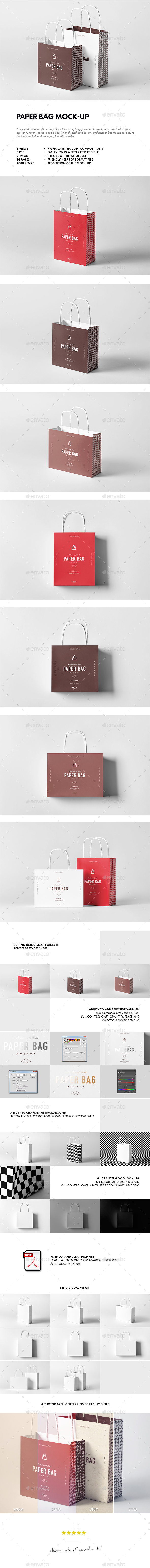 Paper Bag Mock-up - Miscellaneous Packaging