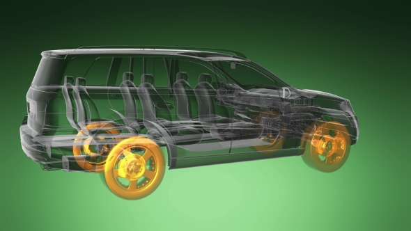 Motor Rotating Graphics Loop Car Rotate, Motion Graphics | VideoHive
