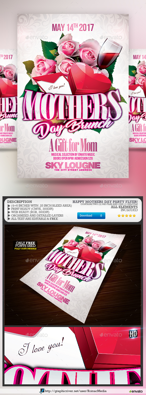 Happy Mother's Day Party Flyer - Clubs & Parties Events
