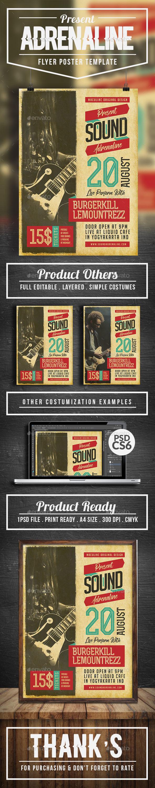Alternative Flyer/Poster Vol.4 - Concerts Events