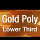 Gold Poly Waves Lower Third Pack - VideoHive Item for Sale