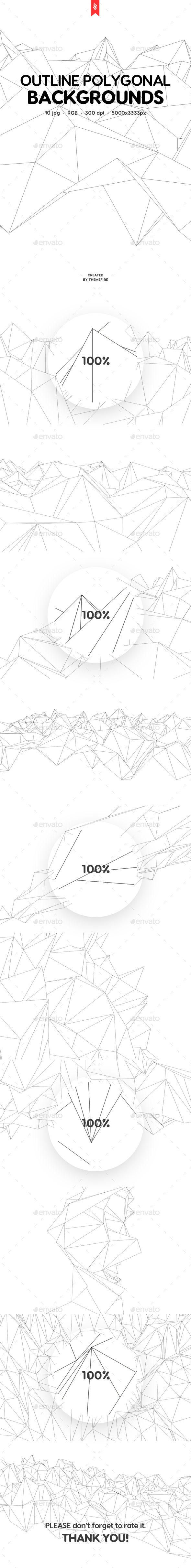 Outline Polygonal Backgrounds