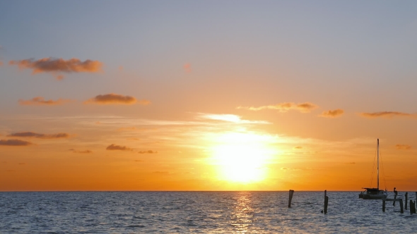 Sun Rising Over Caribbean Sea alt