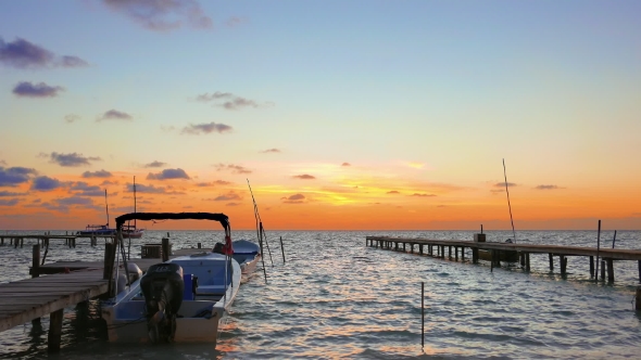 Calm Sunrise at Caye Caulker, Belize