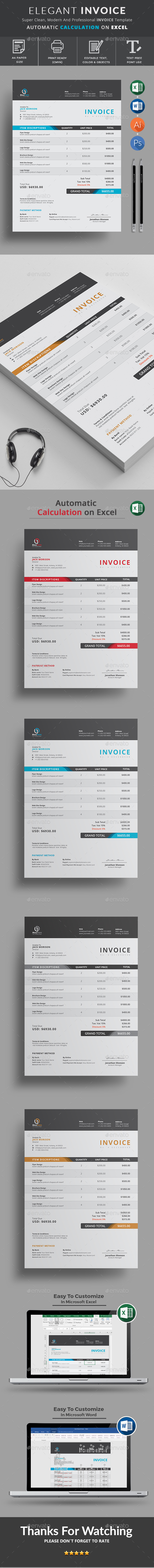 Invoice - Proposals & Invoices Stationery