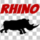 Rhino Silhouette Run Animation - VideoHive Item for Sale