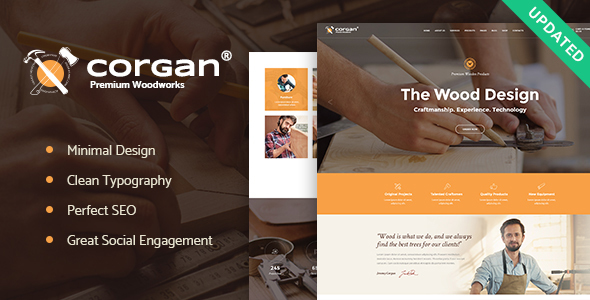 Corgan | Woodworks and Carpentry Theme - Business Corporate