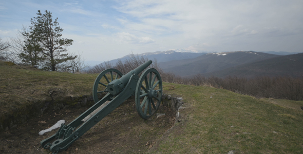 Resting Old War Canon