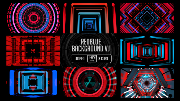 Redblue Background VJ Pack alt