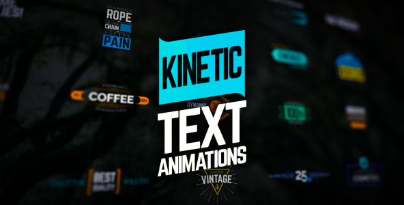 Kinetic Text Animations - VideoHive 19884934
