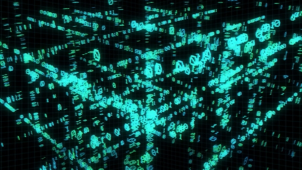 Binary Code in Matrix Cube alt
