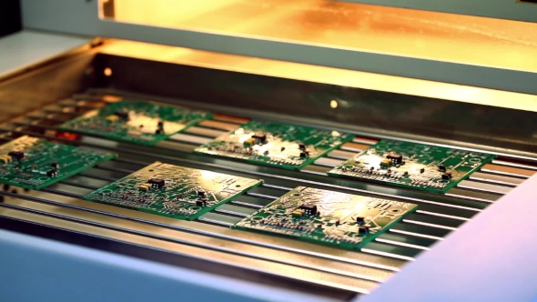 Surface Mount Technology (Smt) Machine Places Elements on Circuit Boards alt