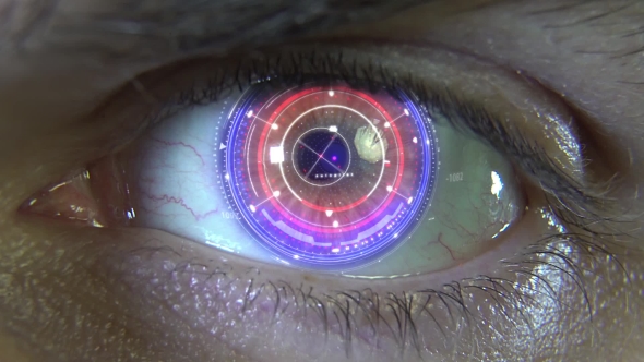 Animation of the Eye with Holograms, Motion Graphics | VideoHive