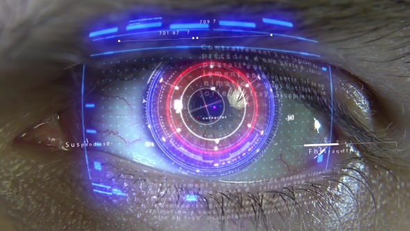 Animation of the Eye with Holograms, Motion Graphics | VideoHive